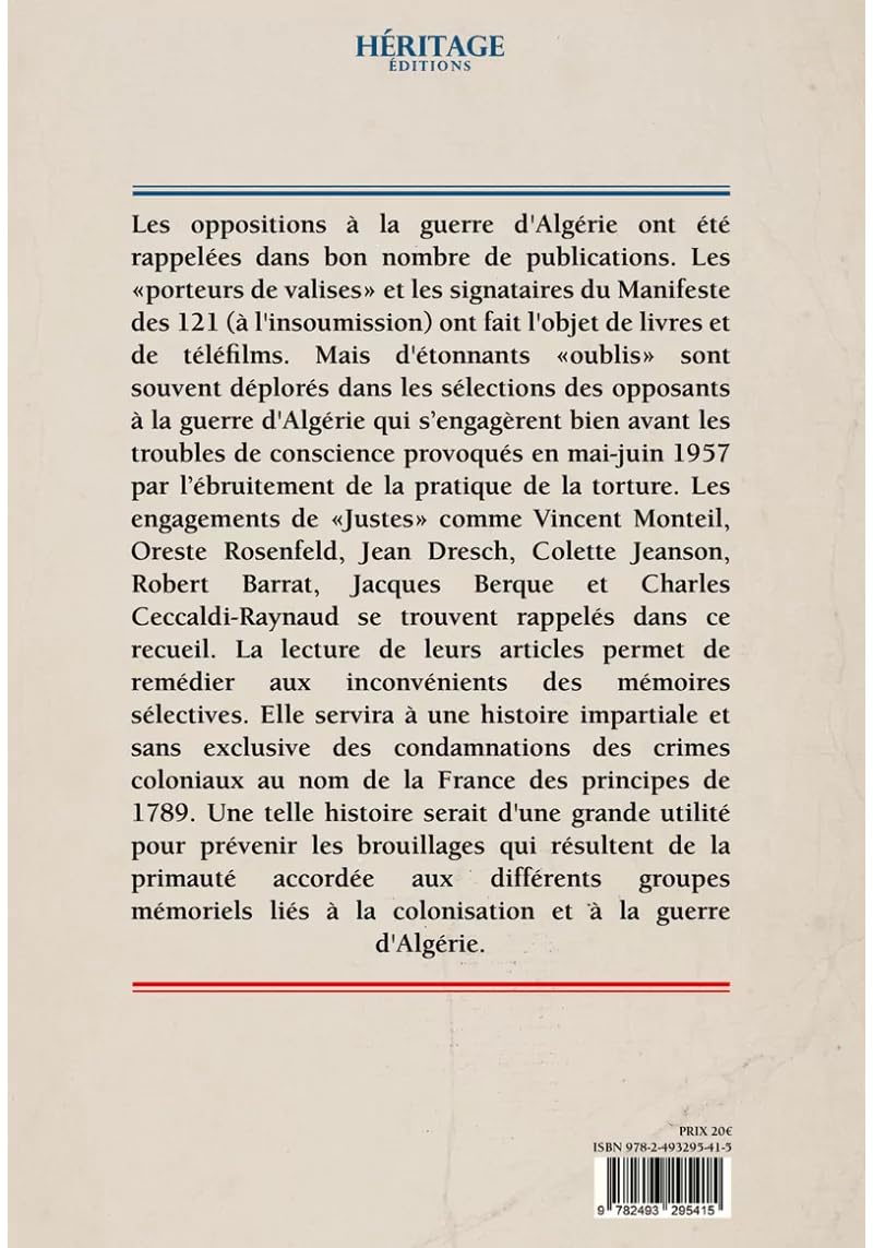 L'anticolonialisme en France pendant la guerre d´algérie par Sadek Sellam Héritage Livre > Islam 9782493295415 Librairie Musulmane Al-imen