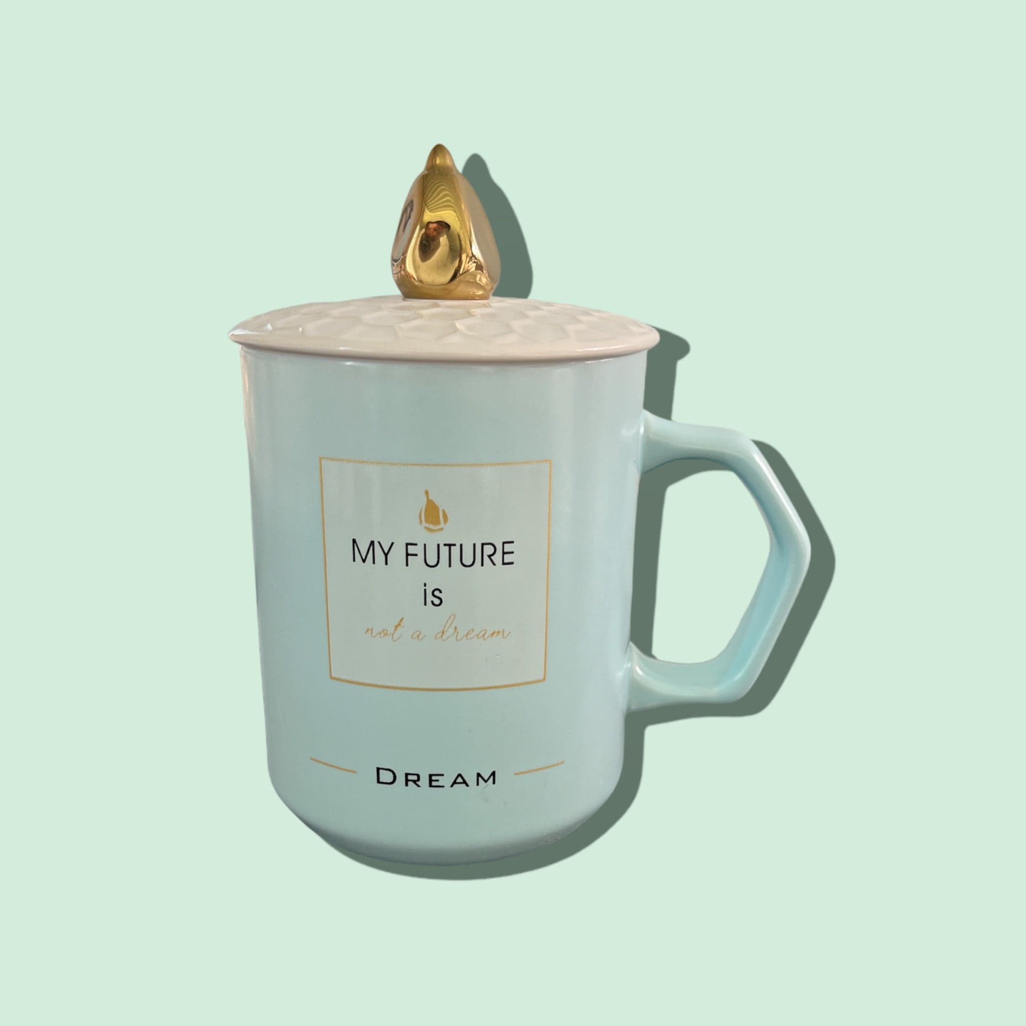 Tasse en céramique couleur pastel avec phrase motivante - Couleur Bleu Ciel - 250 ml Al-imen Décoration 9782492025372 Librairie Musulmane Al-imen