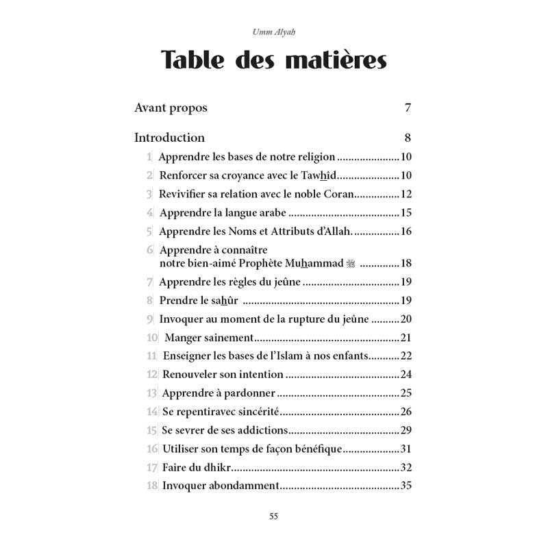 30 actions pour profiter du Ramadan - Par Umm Alyah - Éditions Al-Hadîth Al-Hadîth Livre > Islam 9782875453426 Librairie Musulmane Al-imen