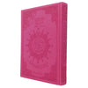 Coran Tajwid - Lecture Warsh en Couverture Cuir Luxueuse (avec index des mots et des sujets), taille : 14x20 cm - Rose