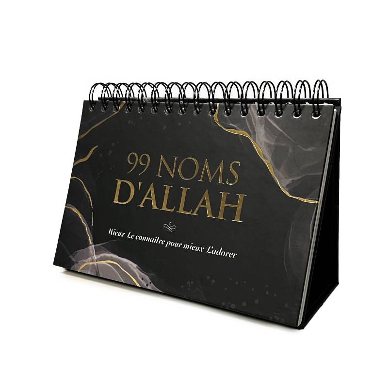 99 noms d'Allah - Mieux Le connaître pour mieux L'adorer - Calendrier chevalet Noir Al - imen