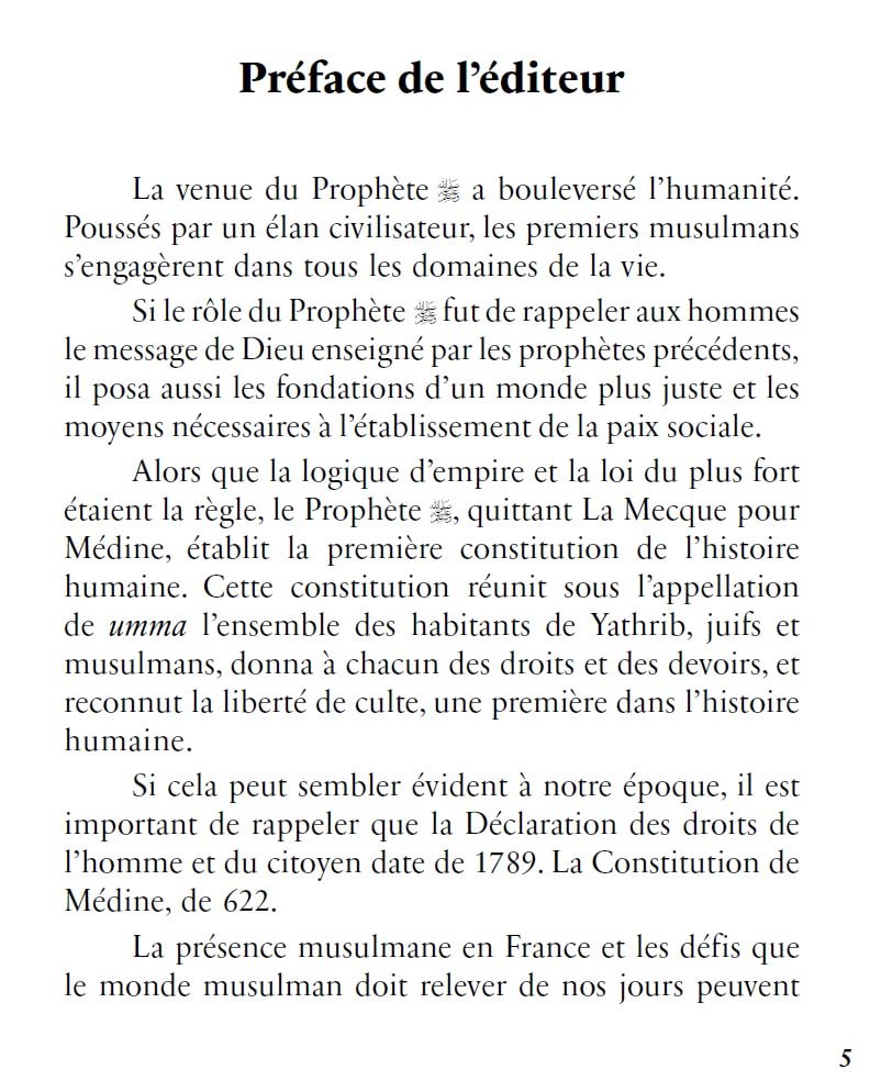 La Constitution de Médine - un document fondamental de l'époque du Prophète par Muhammad Hamidullah - Éditions Héritage - Préface de l'éditeur