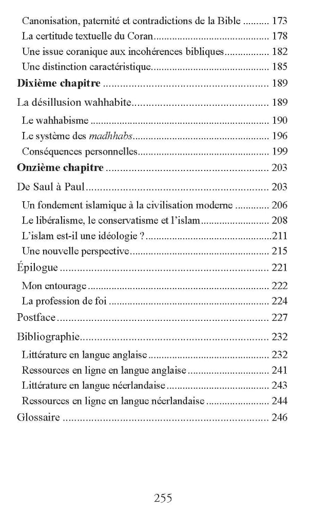 Le renégat par Joram van Klaveren - Table des matières 2