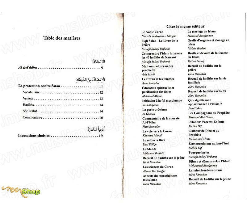 Al Isti'adha La protection contre Satan Al - imen