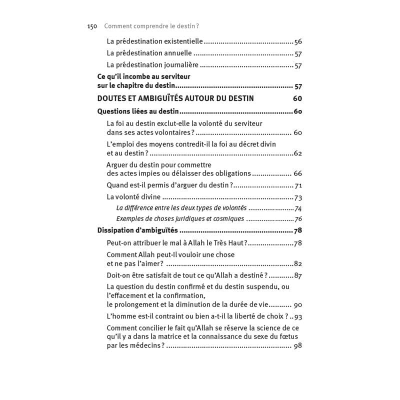 Comment comprendre le destin? par Muhammad al-Hamad Al-Hadîth Livre > Islam > Tawhid / Aqidah (Croyance) 9782875452160 Librairie Musulmane Al-imen