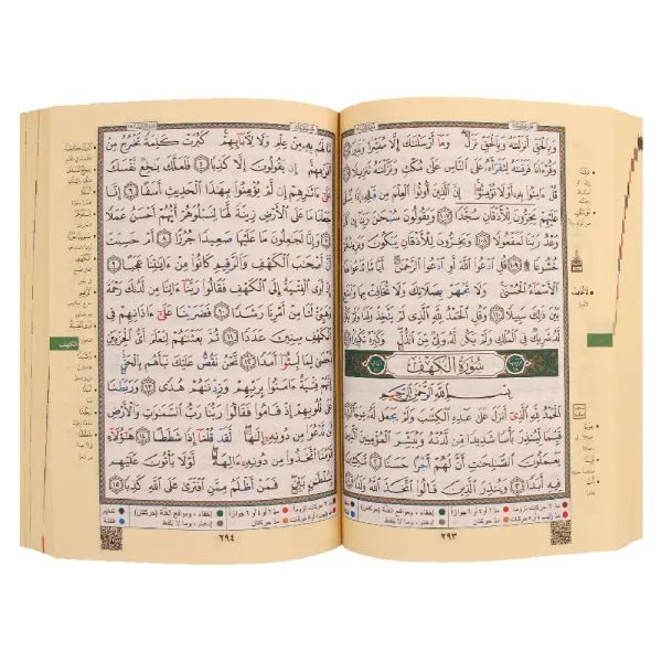 Coran Tajwid Al Kabaa 17x24 cm (مصحف التجويد الكعبة) - Couverture Cartonnée (avec index des mots et des sujets) Al - imen