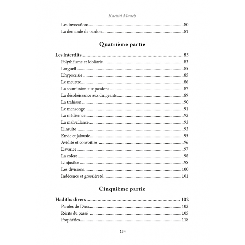 Découvrir le Prophète Muhammad Plus de 500 hadiths classés par thèmes - Par Rachid Maach Al - imen