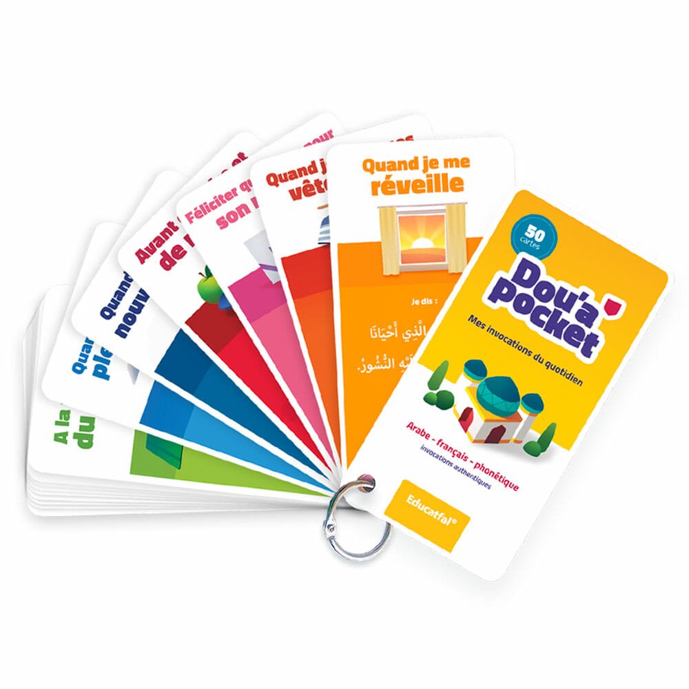 Dou’a pocket - 50 jolies cartes d’invocations (arabe, français & phonétique) disponible chez Al - imen