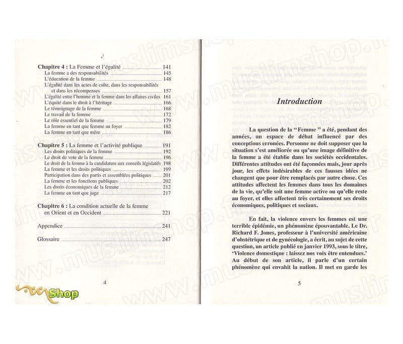 La femme dans les grandes civilisations et perspectives musulmanes Tawhid Livre Islam Femme 9782910941963 Librairie Musulmane Al-imen