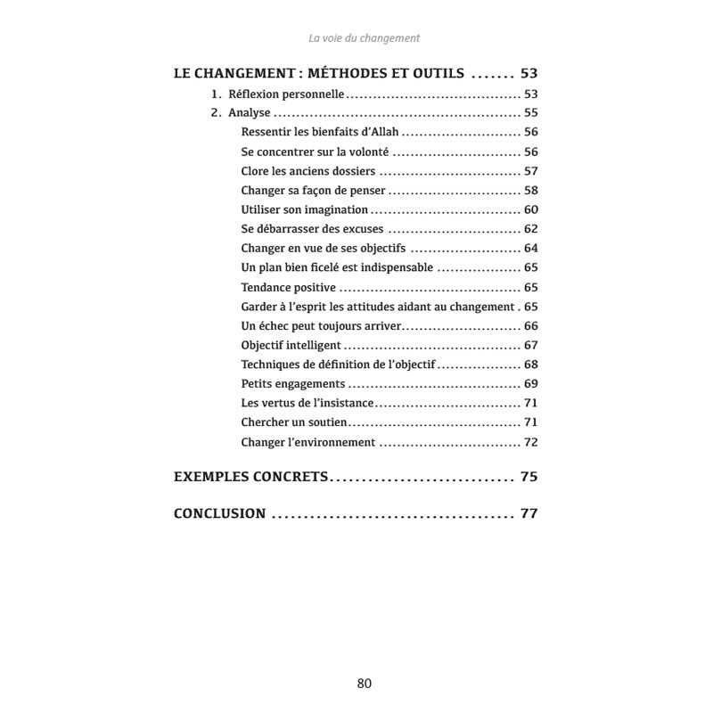 La voie du changement - Développement personnel - Dr Abd al-Karîm Bakkâr - éditions al-hadith Al-Hadîth Livre > Islam > Foi et Spiritualité 9782875451422 Librairie Musulmane Al-imen