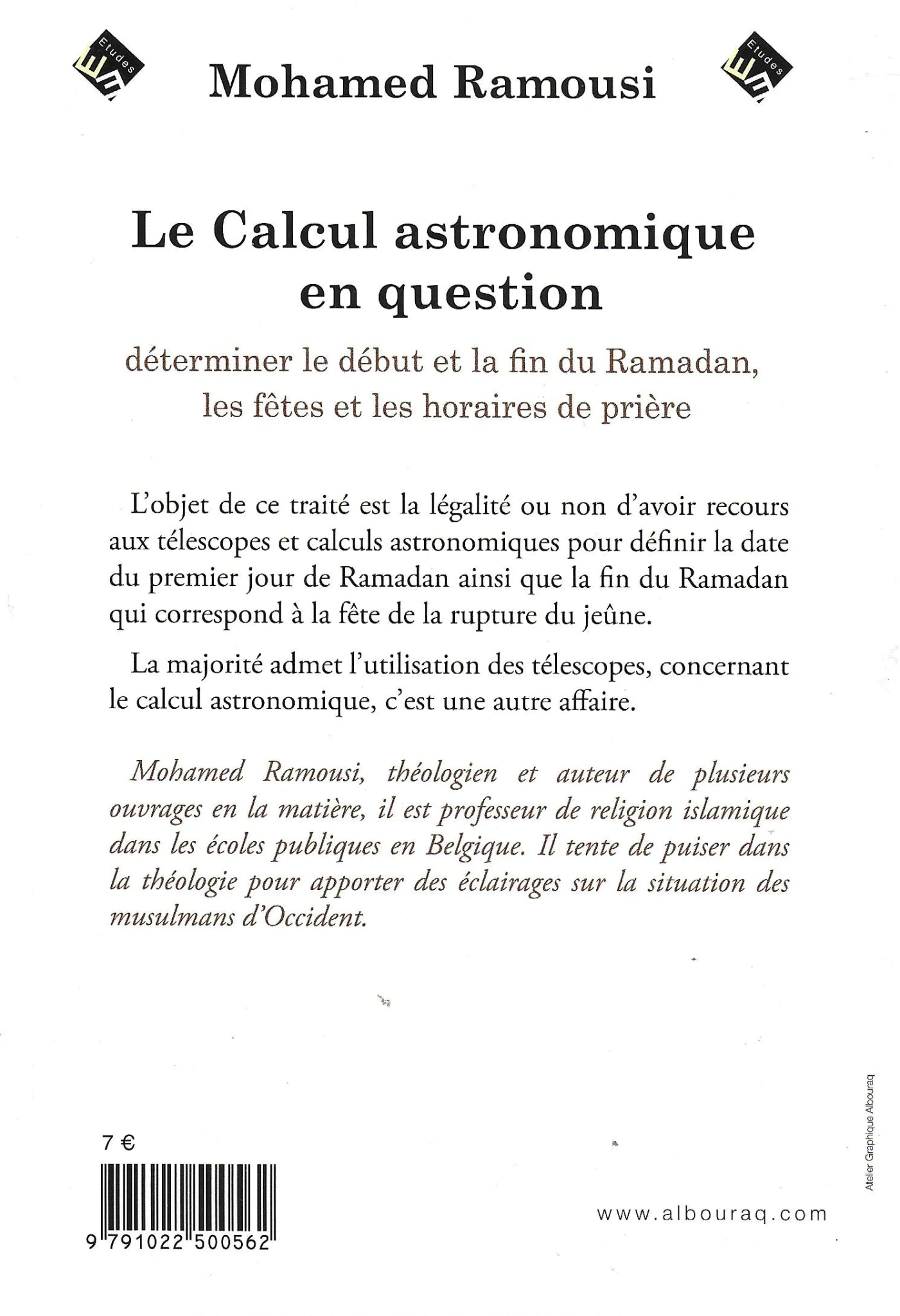 Le calcul astronomique en question de Mohamed Ramoussi Al - imen