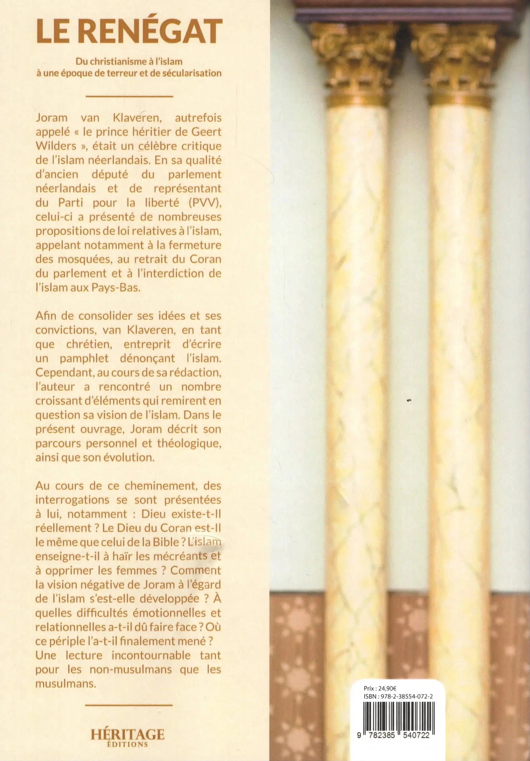 Le renégat par Joram van Klaveren Héritage Livre > Islam 9782385540722 Librairie Musulmane Al-imen