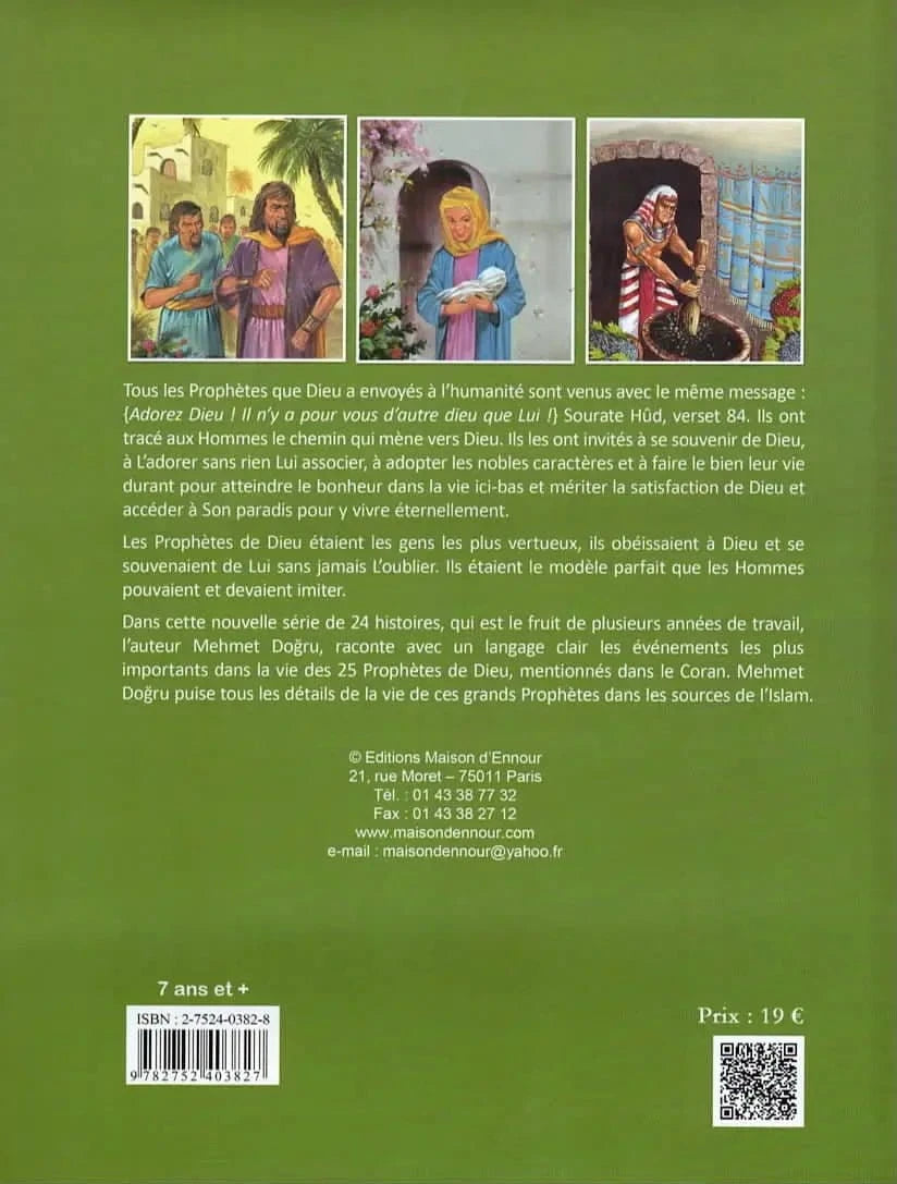 Les Messagers de Dieu racontés aux enfants 7 ans et + - Tome 2| Mehmet Dogru Maison d'Ennour Livre Islam Enfant 9782752403827 Librairie Musulmane Al-imen