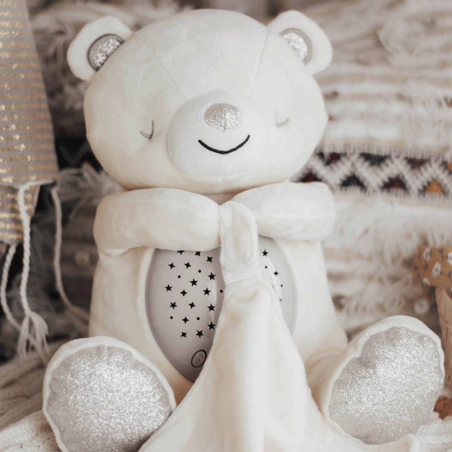 Nounours Jabar - Veilleuse coranique pour enfants avec capteur de pleurs et récitation du Coran Moominins Jeu Islam 770010754077 Librairie Musulmane Al-imen