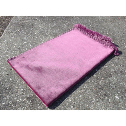 Tapis De Prière Velours Luxe Couleur Unie - ROSE TAMATIA / CH1 - 0766 Al - imen