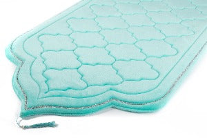 Petit tapis de prière nuage turquoise | Amani